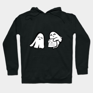 Ghost Giving Support to a Friend Hoodie